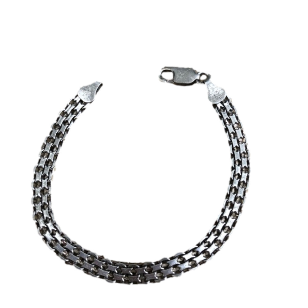 Vintage Italian Sterling Bismarck Bracelet